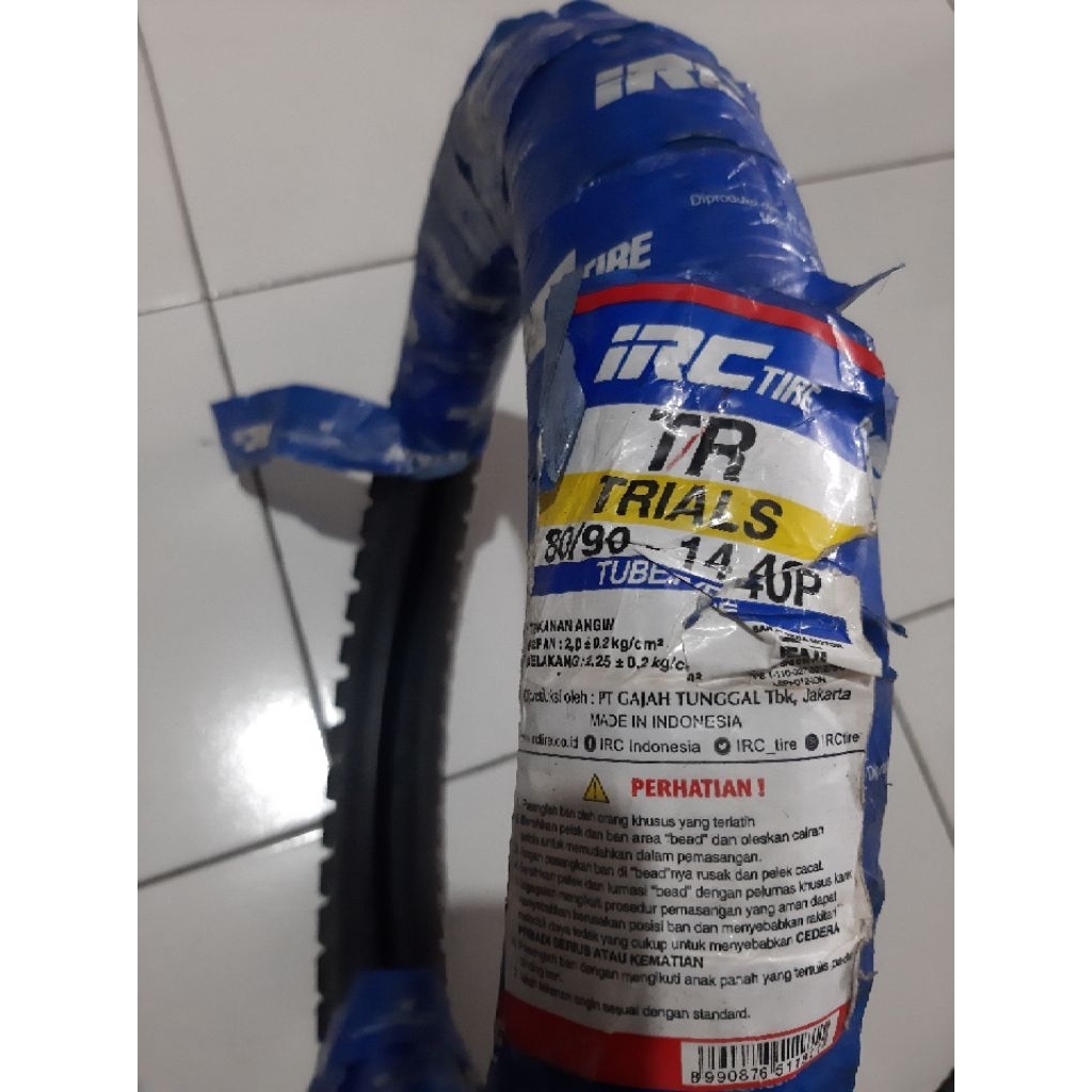 BAN LUAR TUBE TYPE 80/90 RING 14 TRIALS IRC