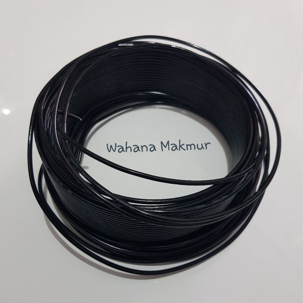 (1METER) Kabel kawat/ Kabel Listrik ORENCHI NYA 1MM Tembaga Murni Full