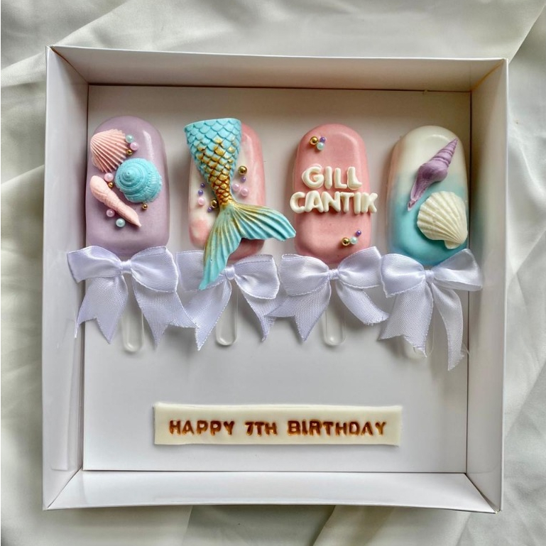 

(bisa DADAKAN, bisa H-1) Mermaid Duyung Cakesicles | Kue anak/Kue Ulang Tahun/ kue duyung/hadiah ulang tahun/hadiah anniversary/hadiah cewek