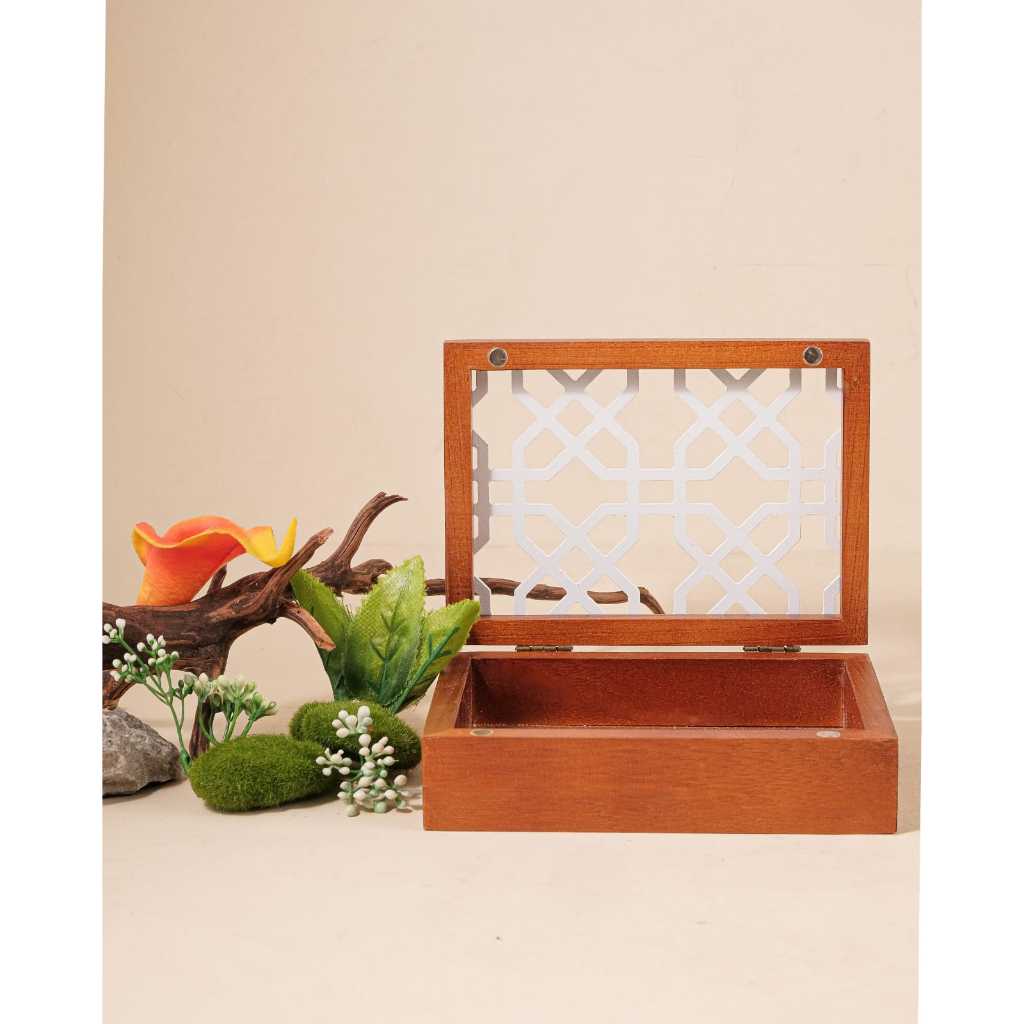 Box / Kotak Album Foto Kayu / Wooden Album Box ukuran 4R - Aurie Box