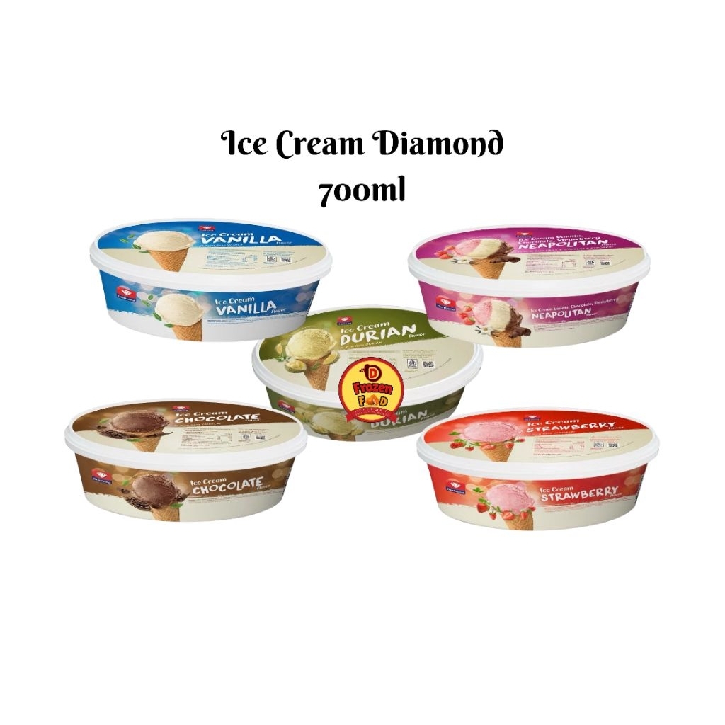 

Es Cream Diamond berbagai varian 700ml | 8 Liter | es krim | ice cream | mood booster | es ember
