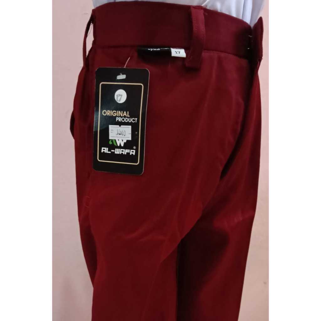Celana panjang merah seragam sekolah SD al wafa