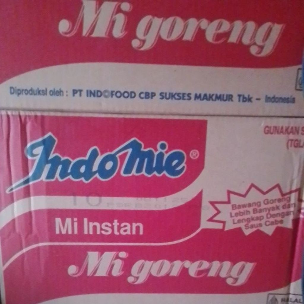 

Indomie goreng 1dus