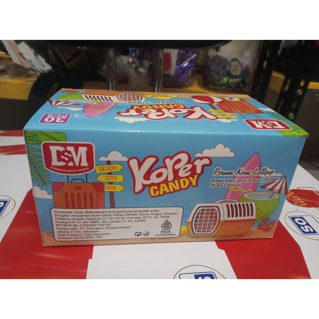 Nyimas_Pawom Permen Anak Warung Mainan Koper Hewan 30Pcs
