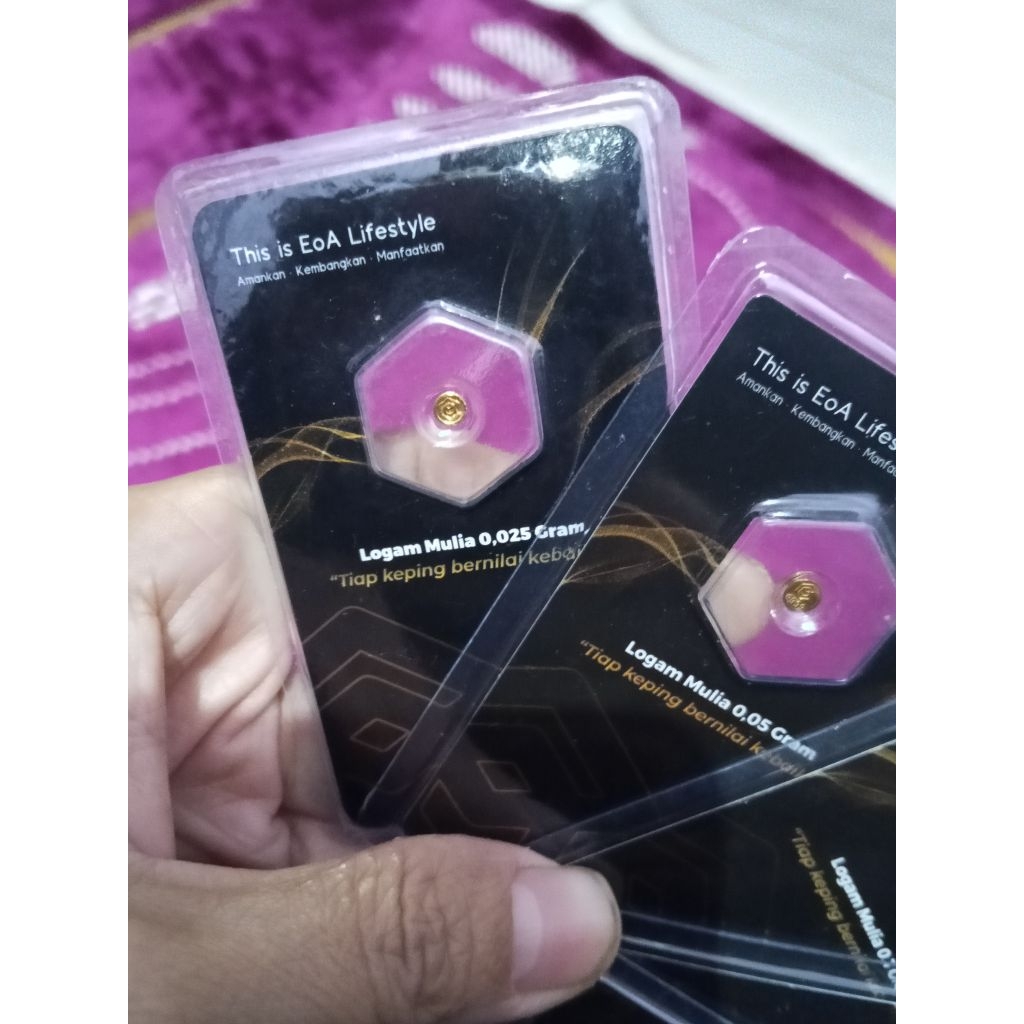 EOA GOLD-Logam mulia mini-Black varian-0,025 gram