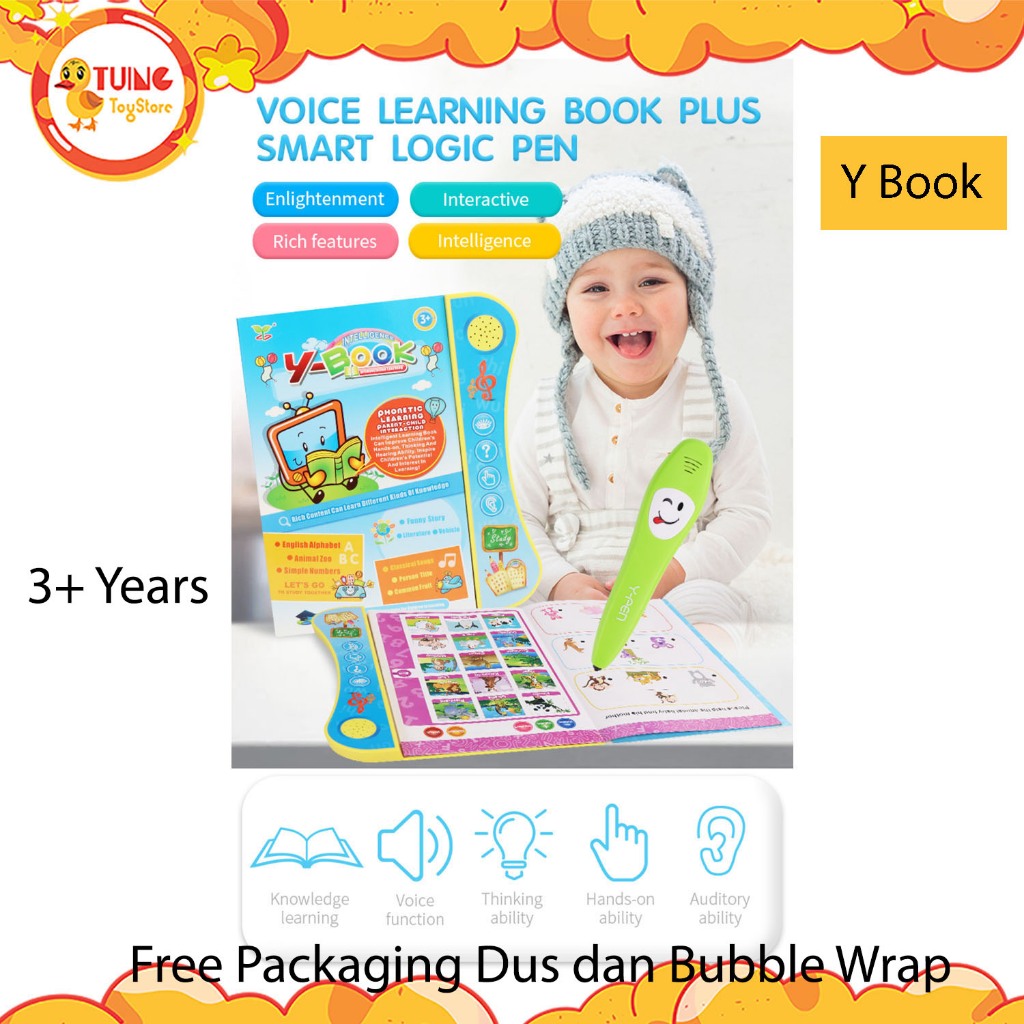 Y book with pen - smart book | mainan edukasi anak digital