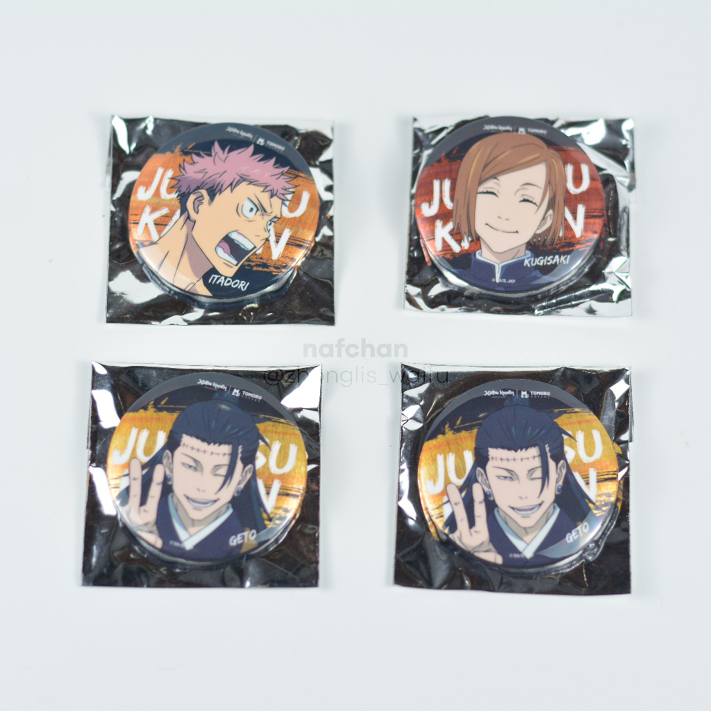 Pin Jujutsu Kaisen JJK x Tomoro Coffee Itadori Yuuji Kugisaki Nobara Geto Suguru