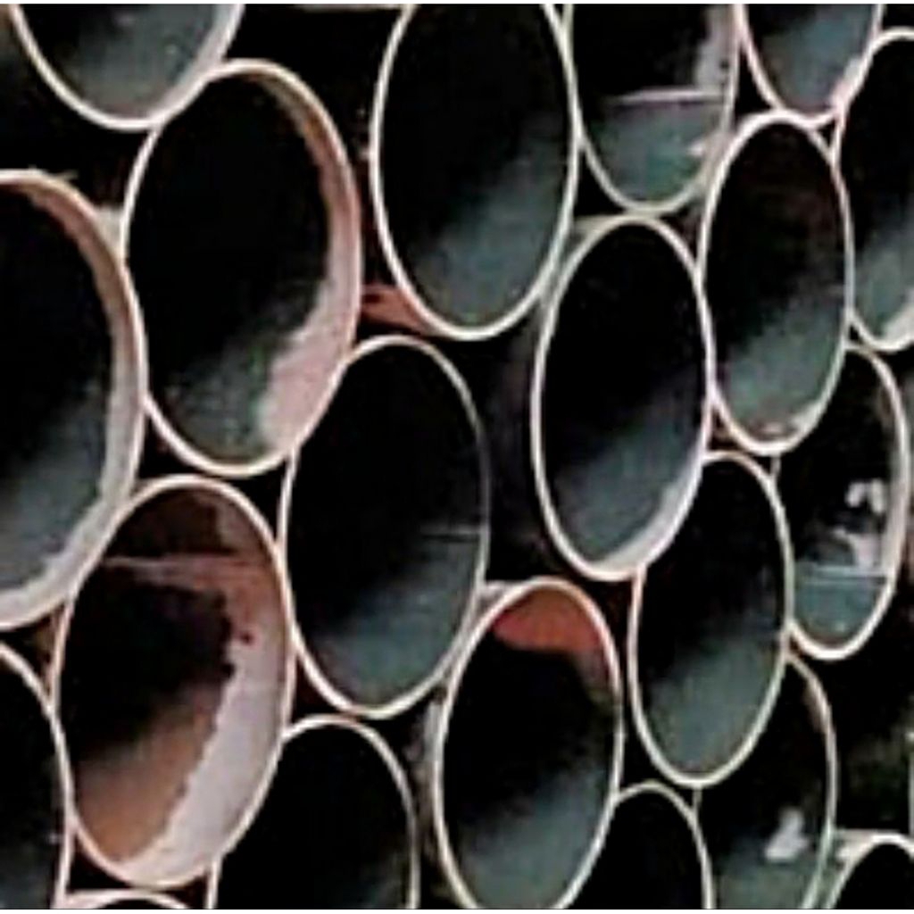 Besi pipa hitam medium 3" x 1,6 x 6 ( 8,5 cm x 1,2 mm x 6 mtr ) | Pipa hitam | Black steel pipe | Ca