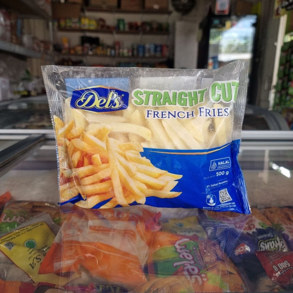 

Dels Shoestring & Straight Cut French Fries Kentang Beku 500g