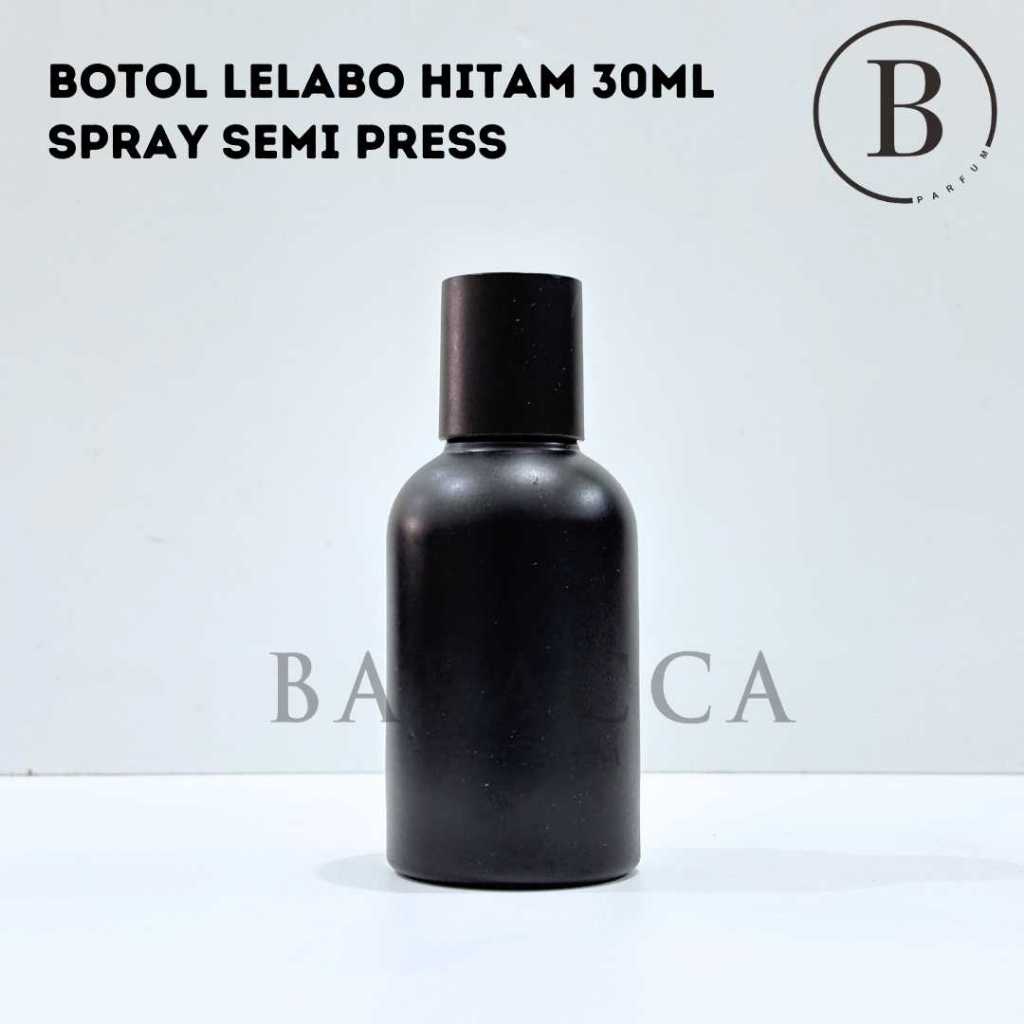 Botol Parfum Le Labo 30ML Semi Press Full Hitam - Botol Parfum Kosong Le Labo - Botol Le Labo 30ML