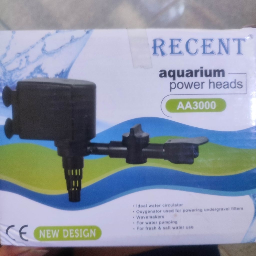 POMPA AQUARIUM RECENT AA3000 POWER HEAD AQUARIUM 2400LPH
