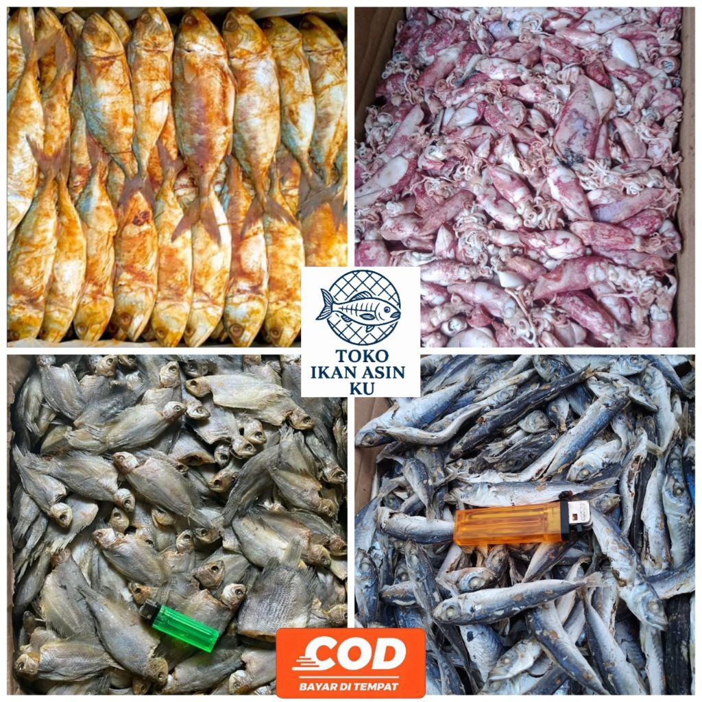 

Ikan Asin Serba 100gr. Ikan Asin Fresh