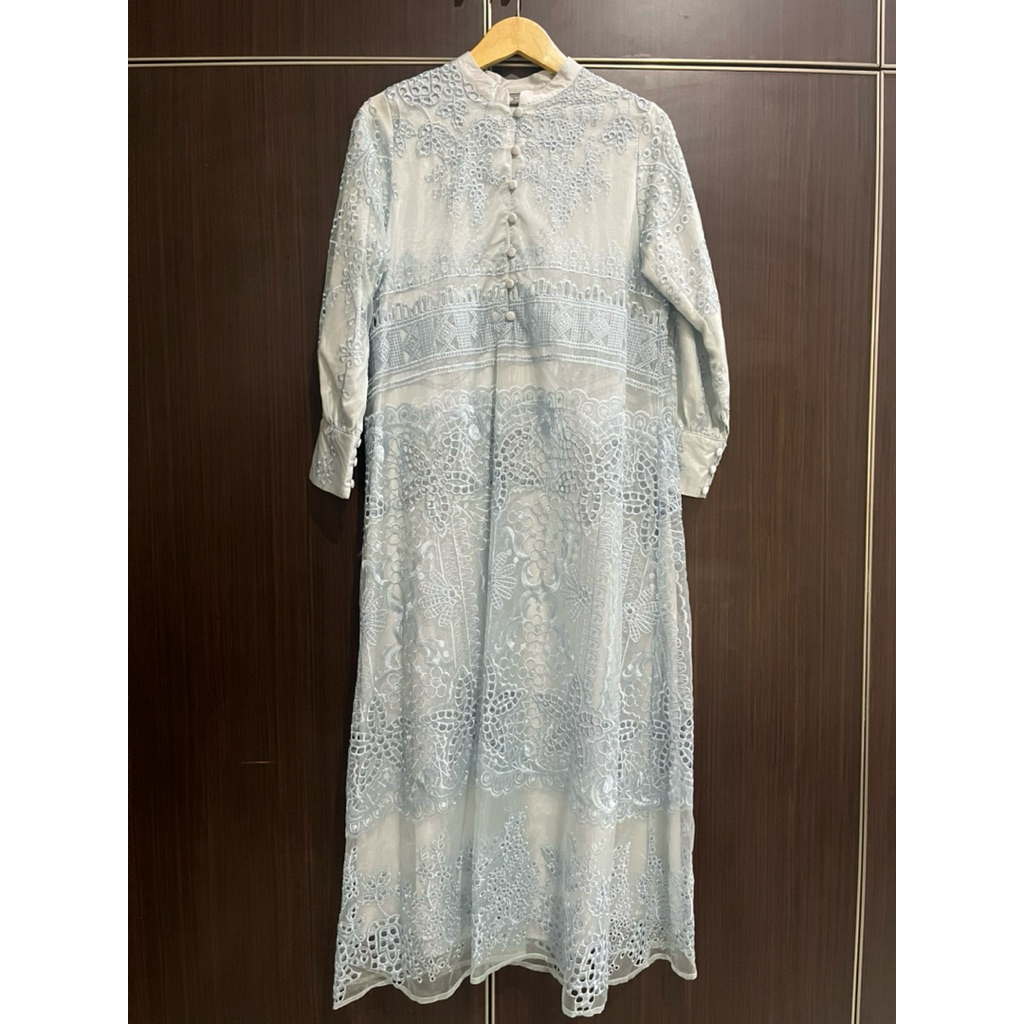 Liora Midi Dress Heaven Lights blue sky new blm dipakai