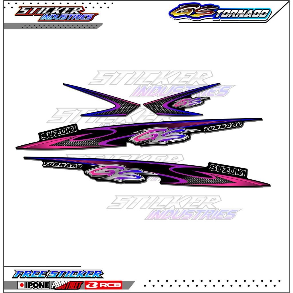 STRIPING VARIASI SUZUKI TORNADO GS / STICKER LIST VARIASI MOTOR TORNADO GS