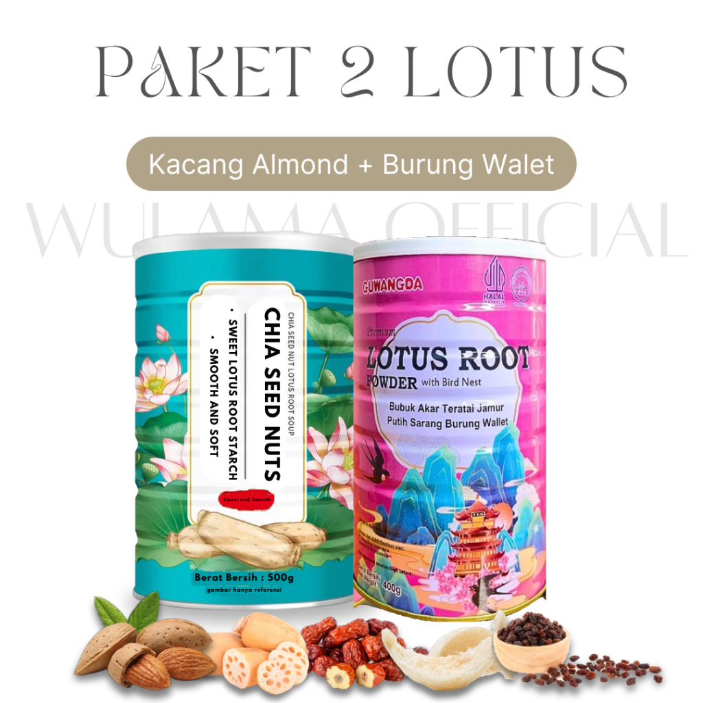 

Oufen - Bundling 2pcs Akar Teratai Bubuk/Bubur Teratai/Lotus Root Powder Instant 400gr-500gr