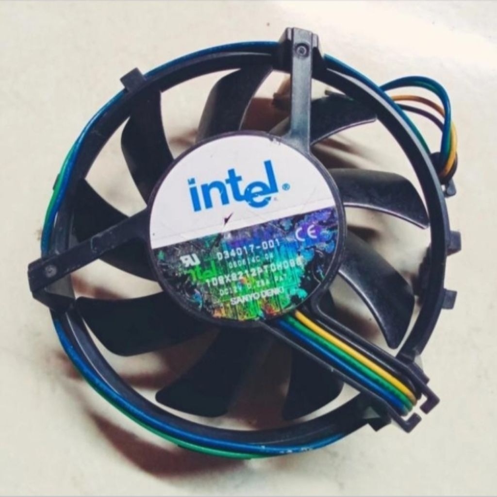 Fan DC Kipas Pendingin Kipas Intel 9cm 12v 0.28A Speed