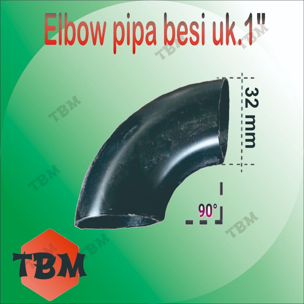 Elbow besi pipa las uk 1 inch elbo Lbow keni knee pipa las penyambung pipa besi