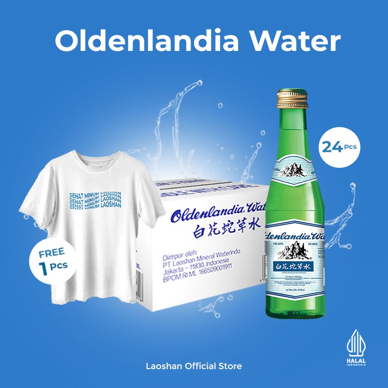 

Oldenlandia Herbal Sparkling Water 1 Karton - 24Pcs FREE T-SHIRT