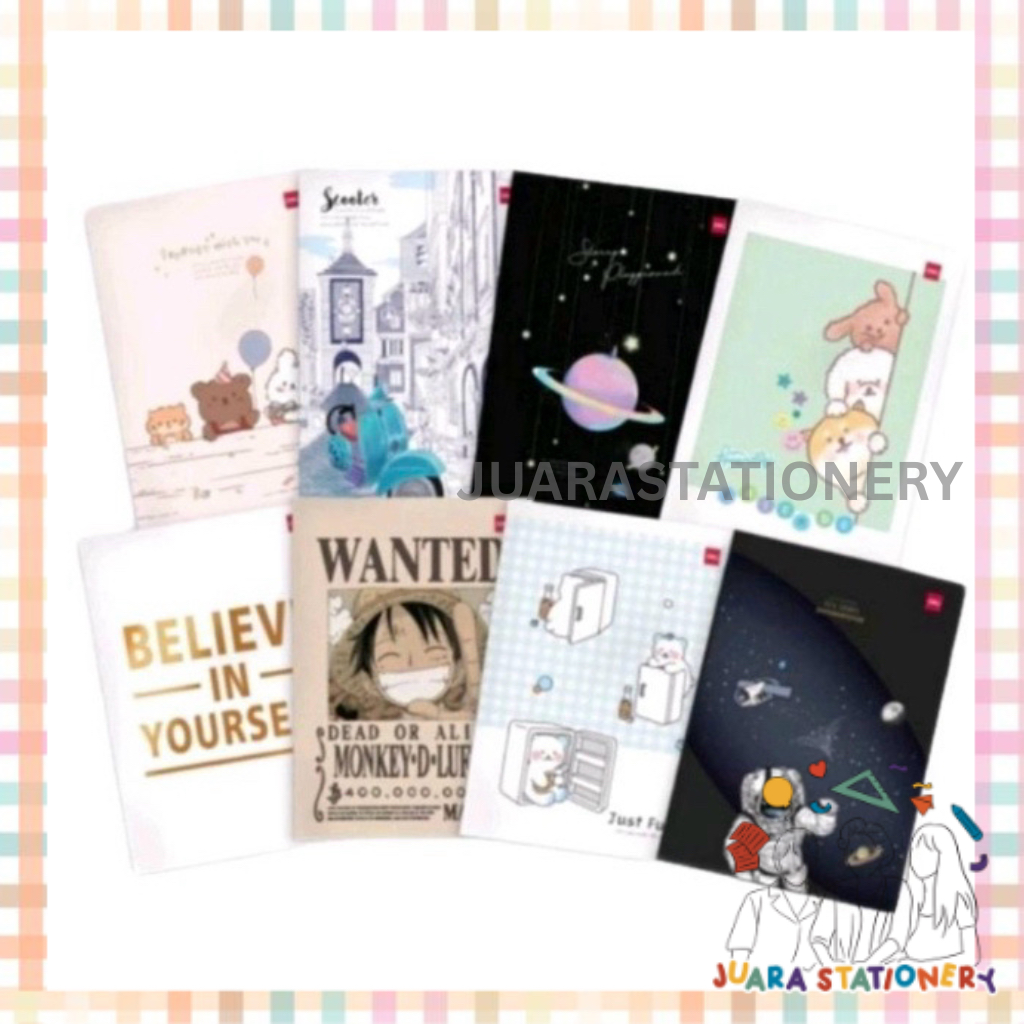 

(1287) Buku Tulis Deli Boxy 42 Lembar SATUAN / Buku Sekolah Buku One Piece Spongebob