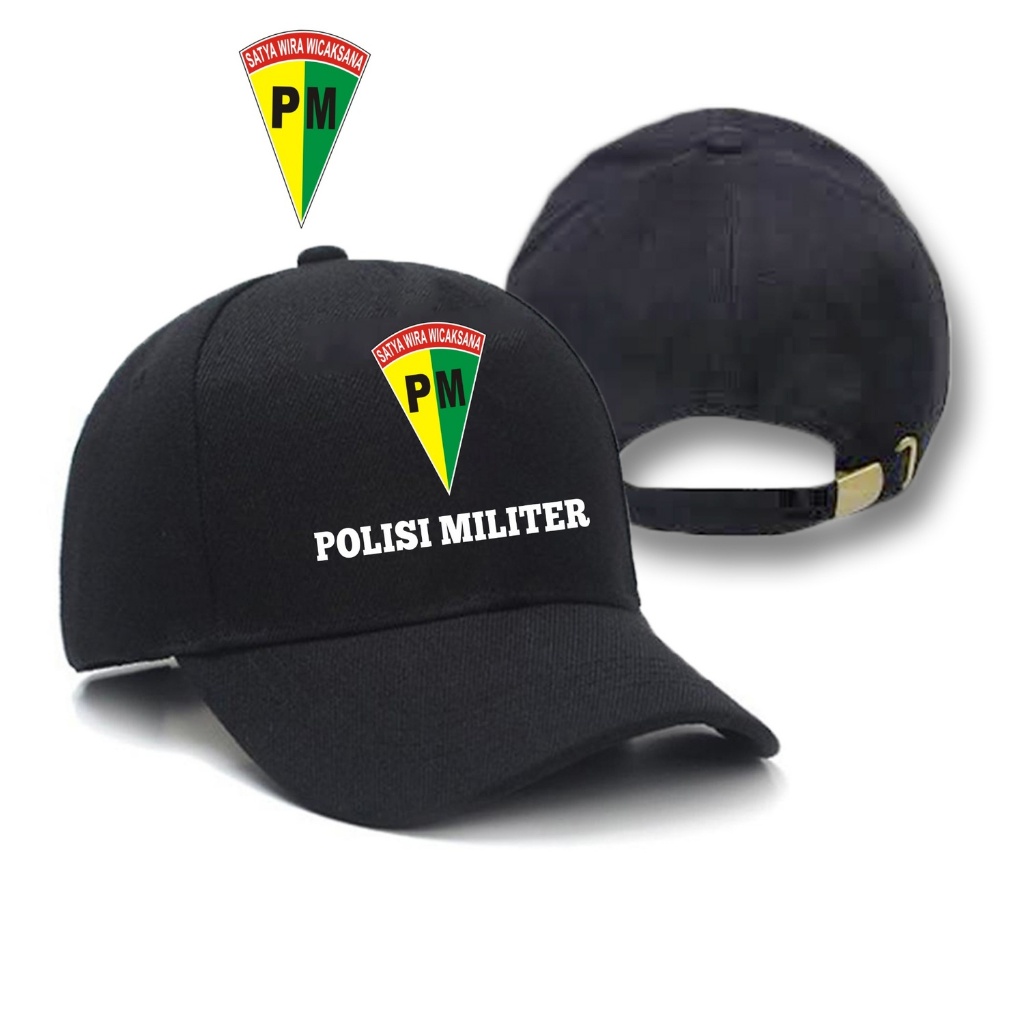 TOPI POLISI MILITER KEREN / TOPI POLISI MILITER/ FREE CUSTOM SABLON TOPI KOMUNITAS