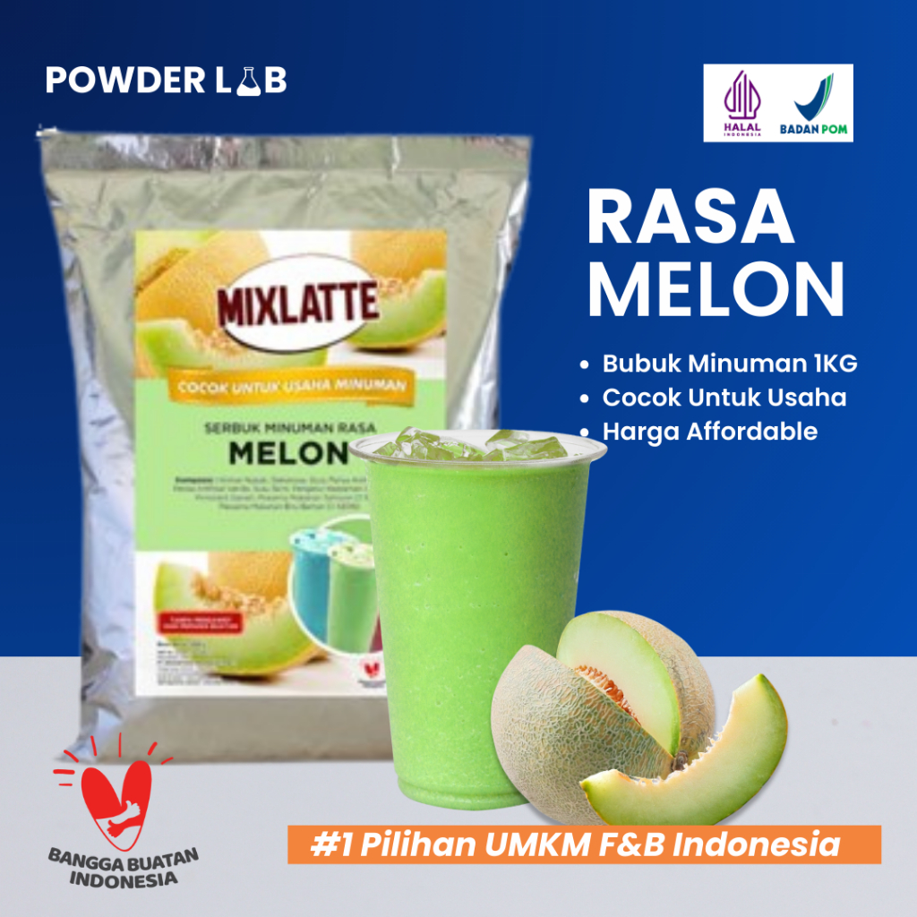 

Bubuk Minuman Mixlatte Rasa Melon 1KG | Powder Drink Premium
