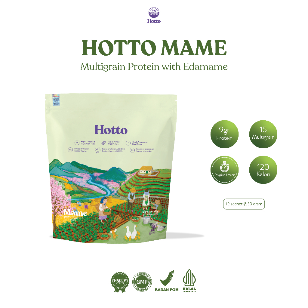 

Hotto Mame Protein Multigrain with EDAMAME 1 Pouch