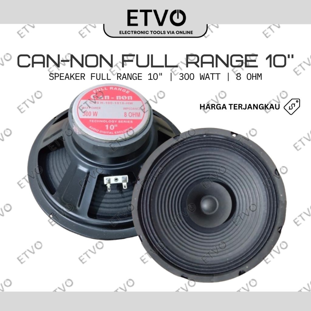Can-non Speaker Full Range 10inch