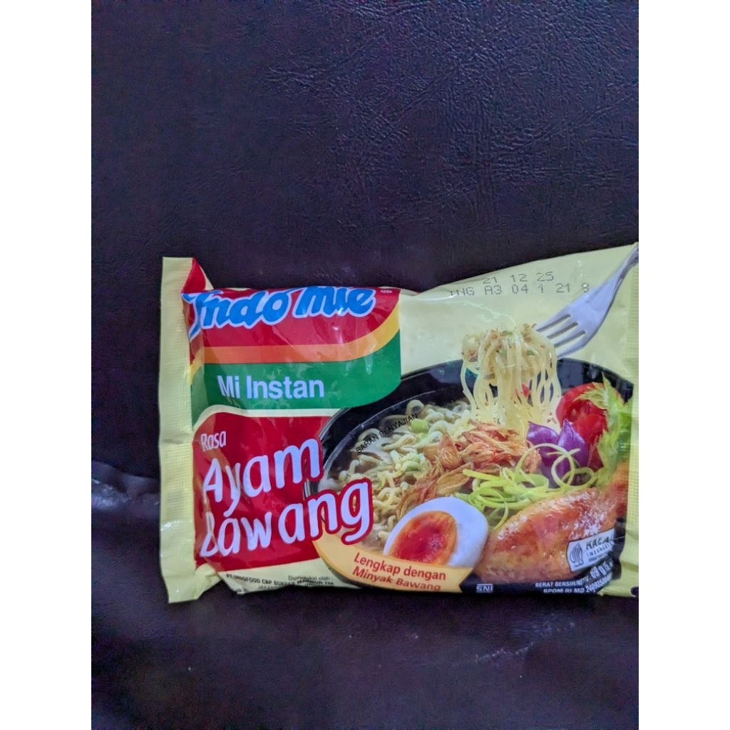 

Indomie kuah ayam bawang 69 gr