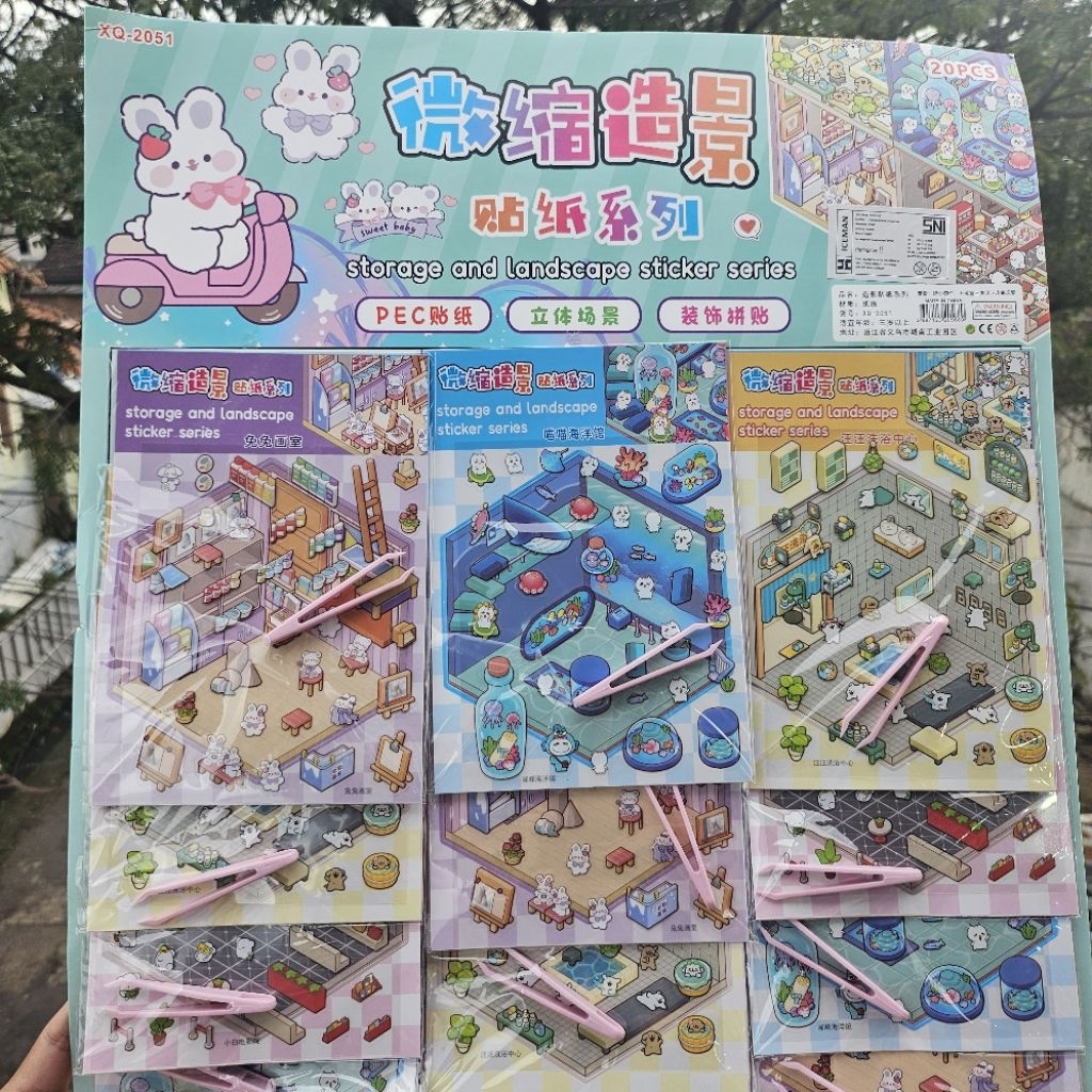 

stiker hotel 1pc / mainan viral sticker hotel