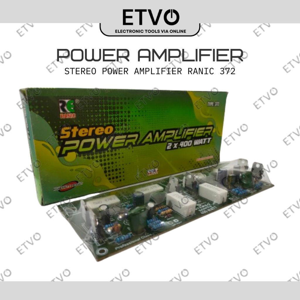 Ranic Stereo Power Amplifier 2x400Watt RE 372