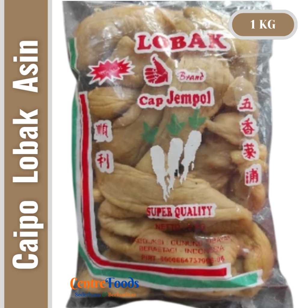 

Lobak Asin Caipo - Lobak Asin Jaipo CAP JEMPOL | 1.000gr [ Harga Per BKS ]