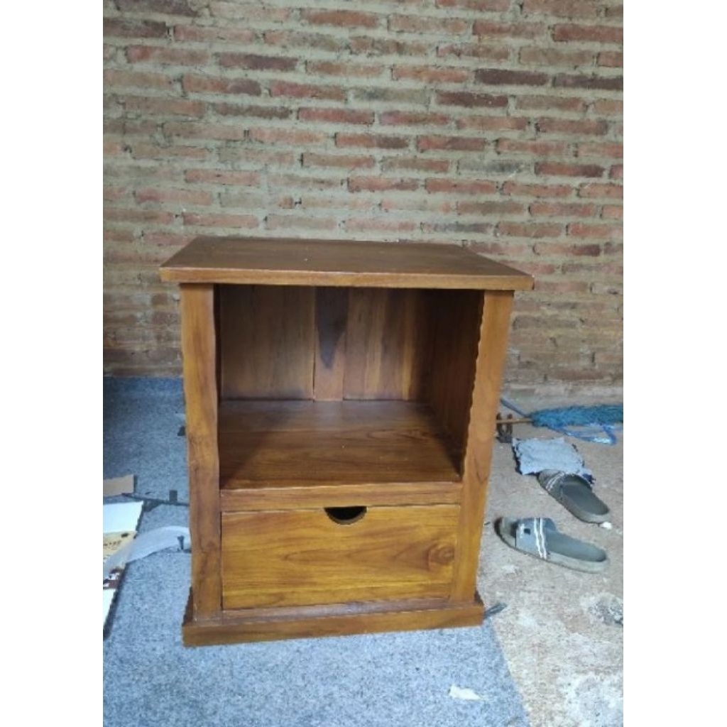 Nakas Lampu Kayu Jati Nakas Minimalis Kayu Jati