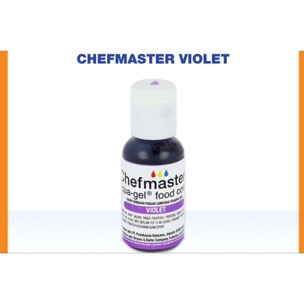 

Chefmaster Liqua-gel Food Volor Violet Ungu ex.2027