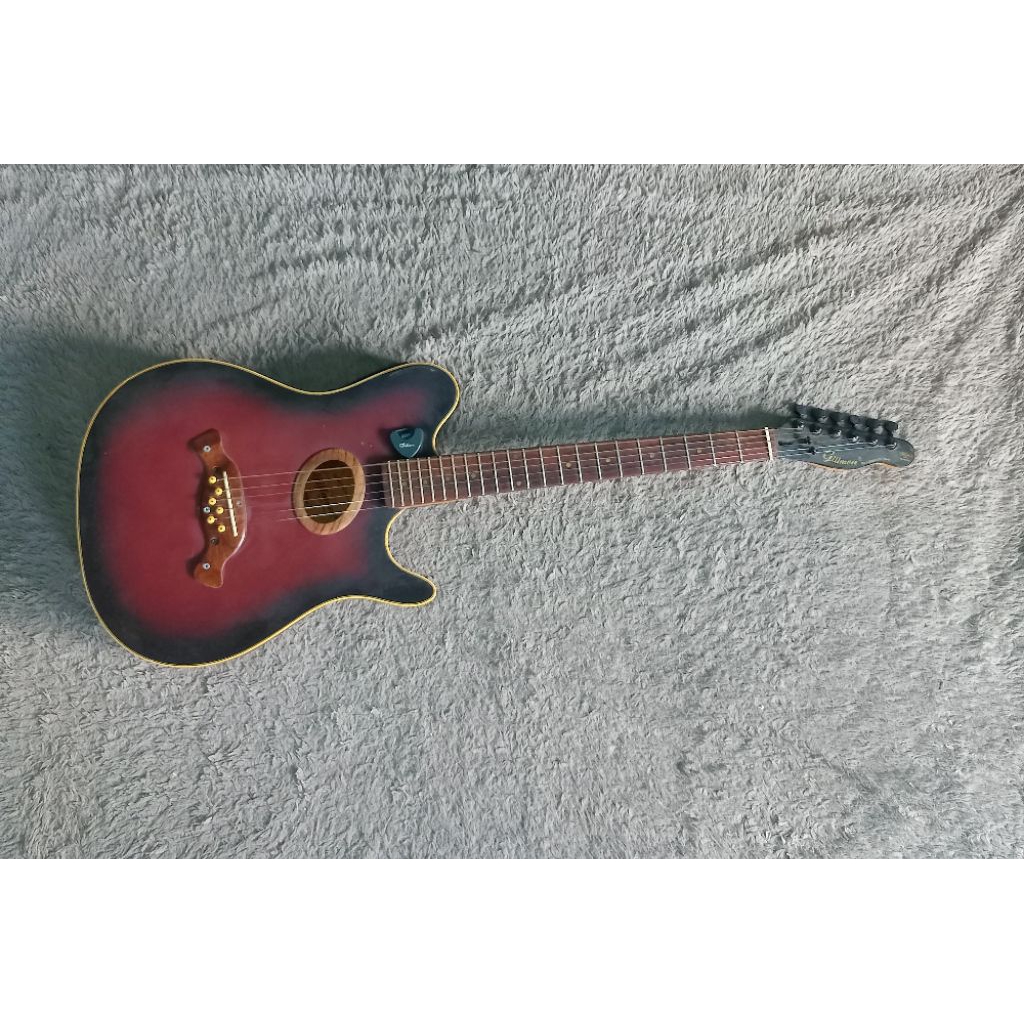 Gilmore GA 04 Original Akustik Elektrik Body Slim Neck Mirip Gitar Elektrik Preamp Belcat Kondisi Be