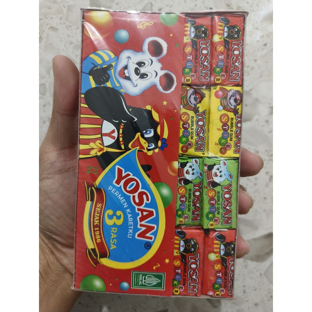 

Yosan Permen Karet 3 Rasa Kemasan 1 Pack isi 60 Pcs