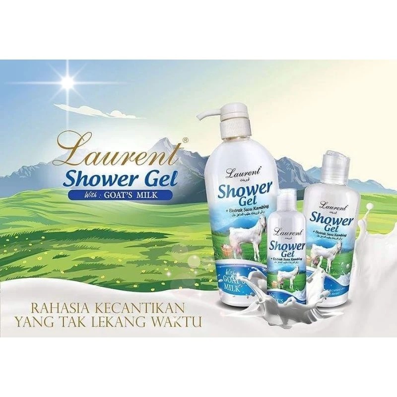 LAURENT Shower Gel Goat's Milk | Sabun Cair Susu Kambing