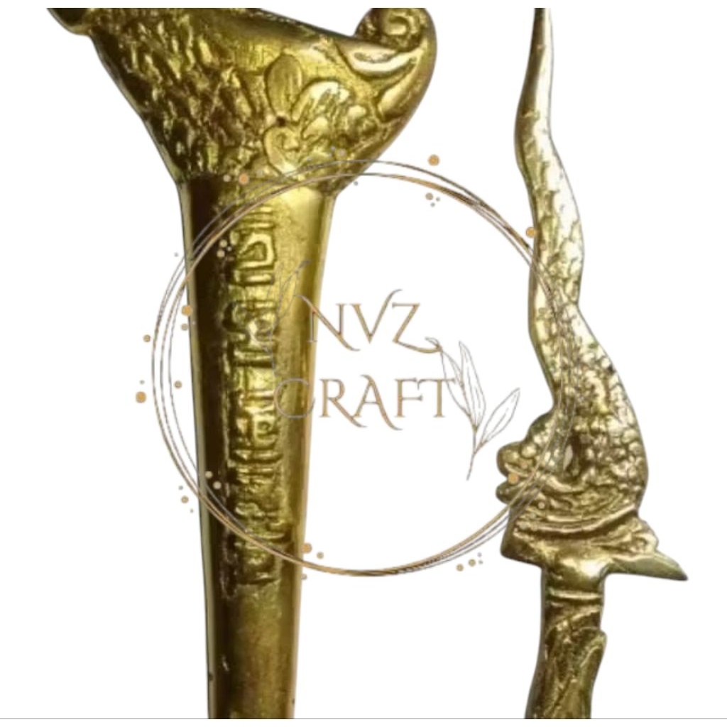 Koleksi Kerajinan Kuningan Naga Aksara Jawa