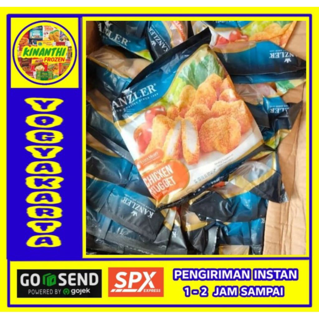 

Nugget Kanzler Premium Non crispy 450 gr Frozen jogja