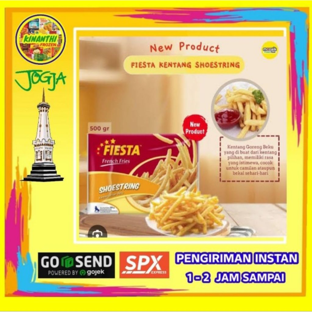 

Kentang fiesta shoestring 1kg,jogja frozen