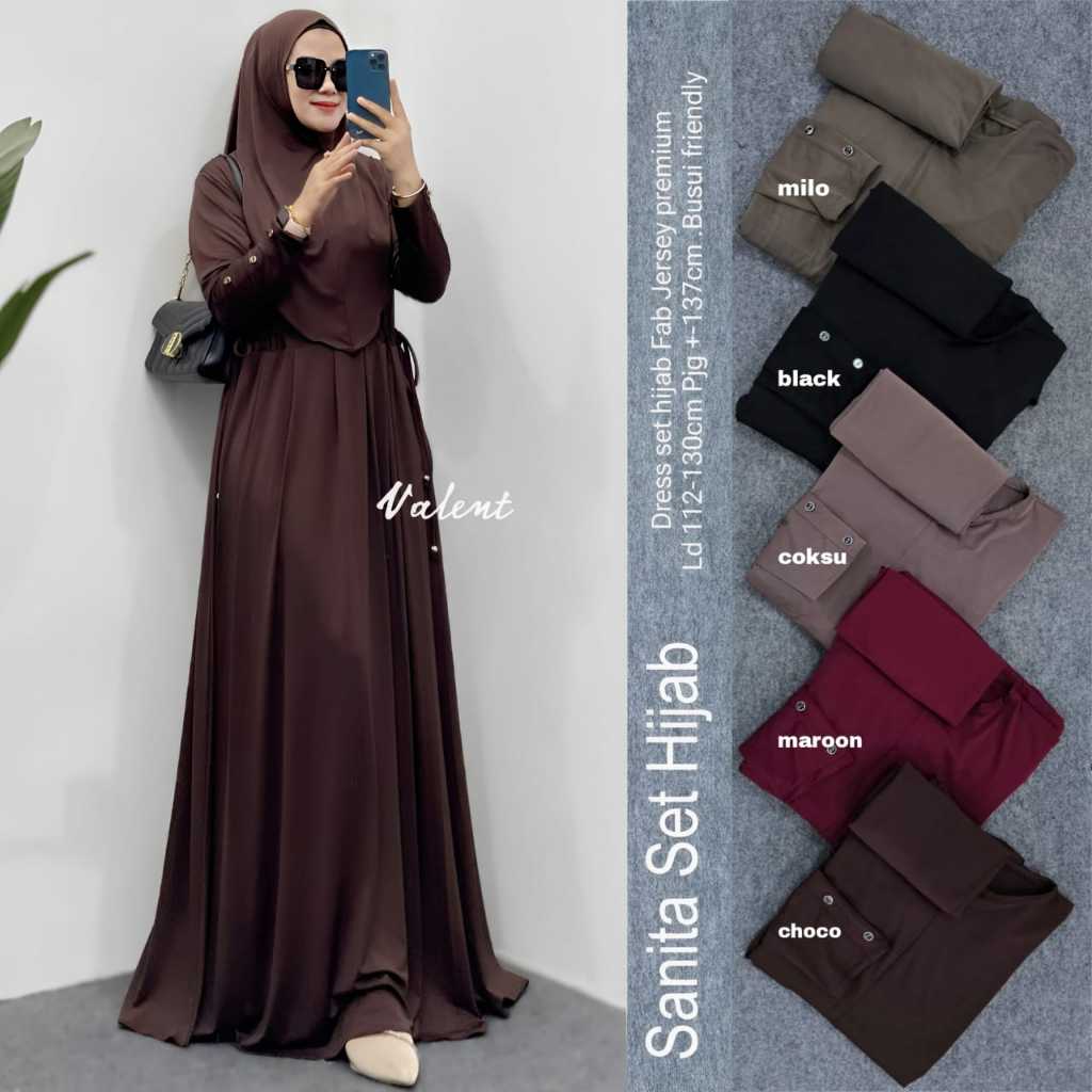 Sanita Set Hijab By Valent Hijab