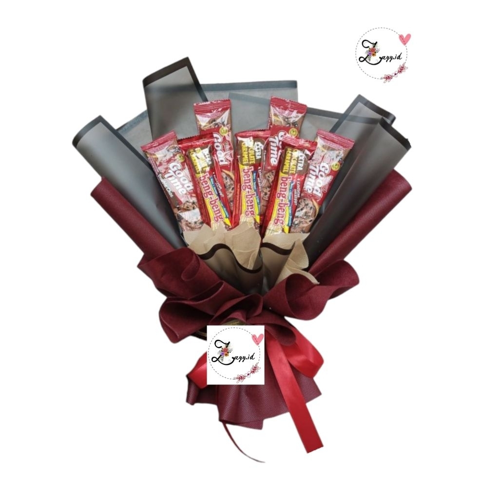 

Buket Snack Coklat Beng Beng Goodtime Marron mix Hitam Hadiah Murah Spesial Wisuda Ulang Tahun Graduation