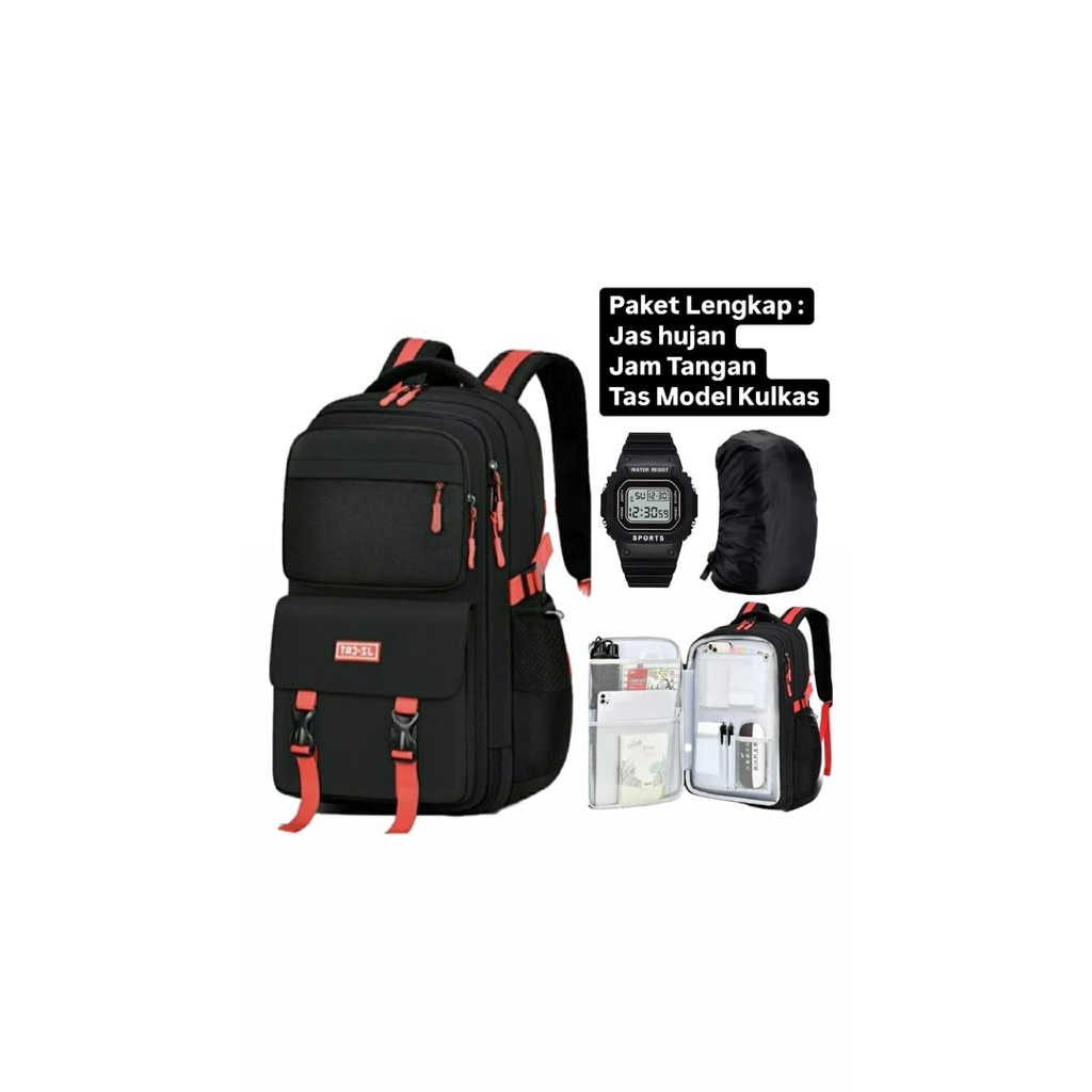 Tas Kulkas Cowok Tas Sekolah Anak Laki-laki SD SMP SMA Kapasitas Besar Simple