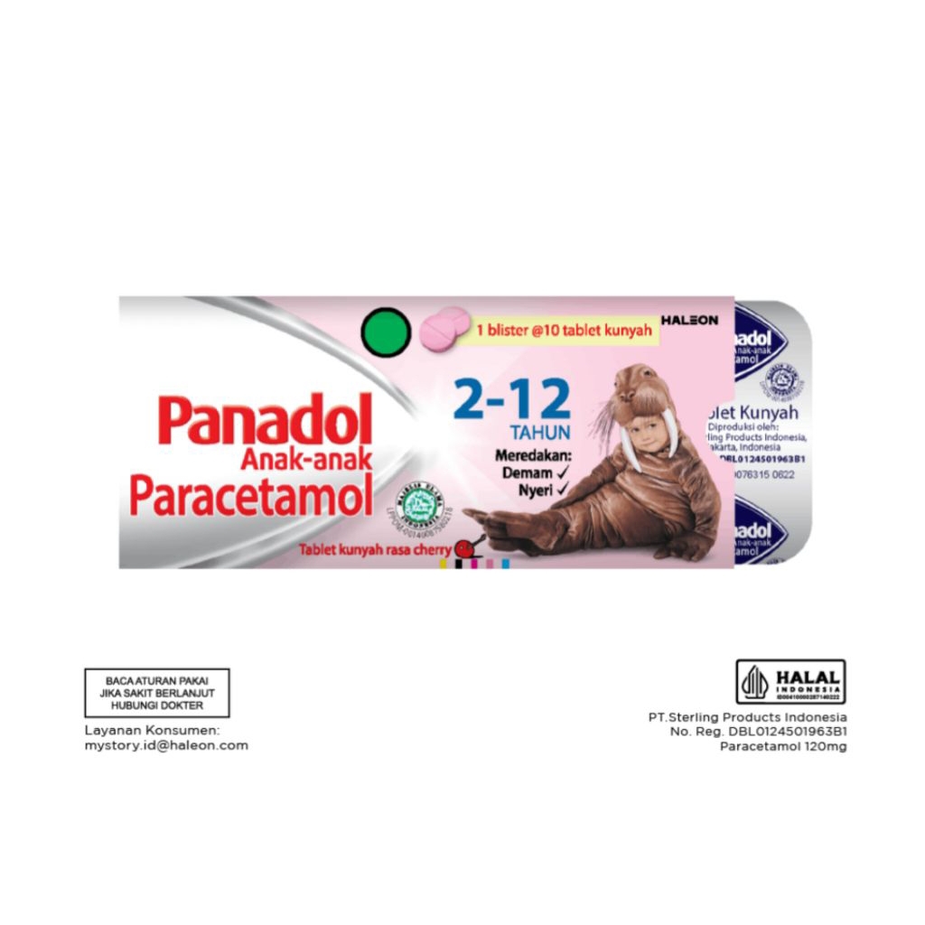 Panadol Anak Tablet Kunyah 10 Tablet