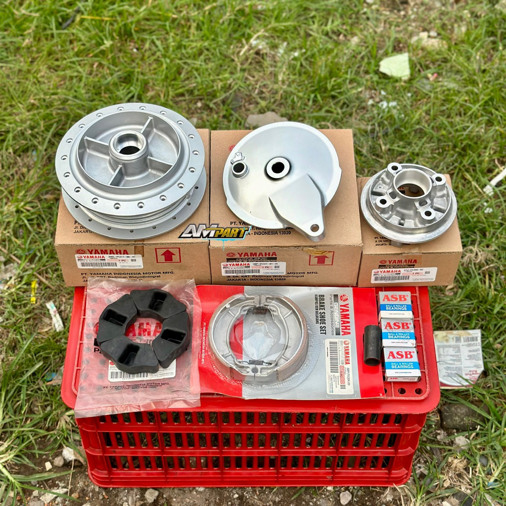 PAKET TROMOL BELAKANG KING ORIGINAL SET TUTUP KANPAS NAP GEAR ORIGINAL YAMAHA PNP HONDA CB GL MP
