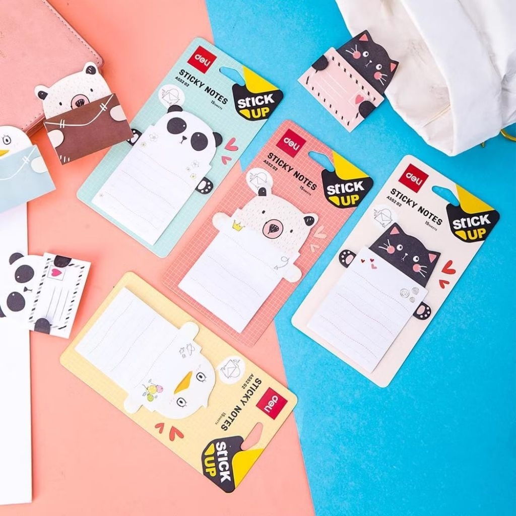 

DELI STICK UP SHAPE STICKY NOTES LUCU