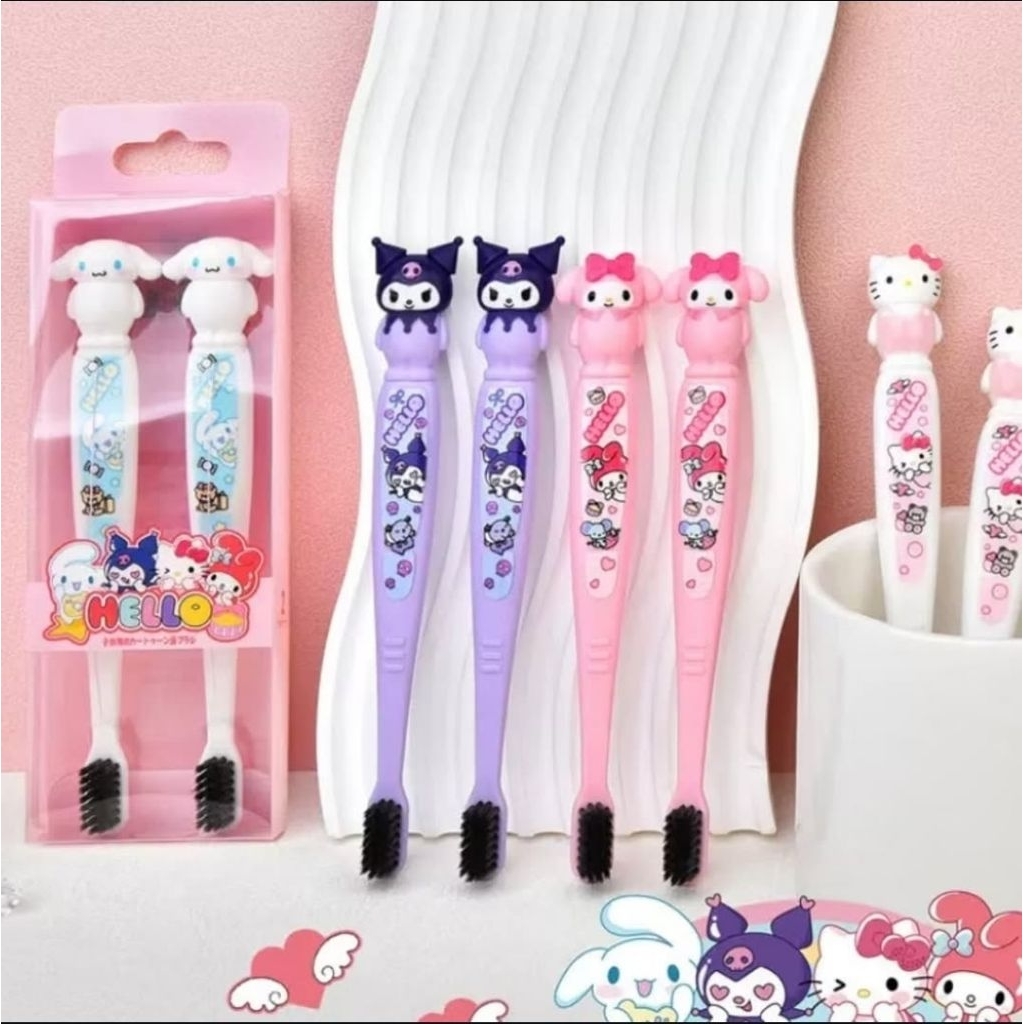 Sikat gigi anak SANRIO Kuromi / Cinamonroll