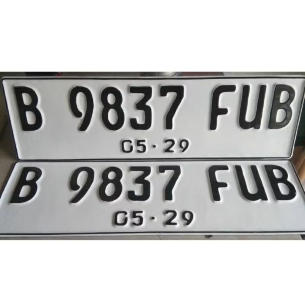 VARIASI PLAT MOBIL FONT BARU BERLOGO KORLANTAS