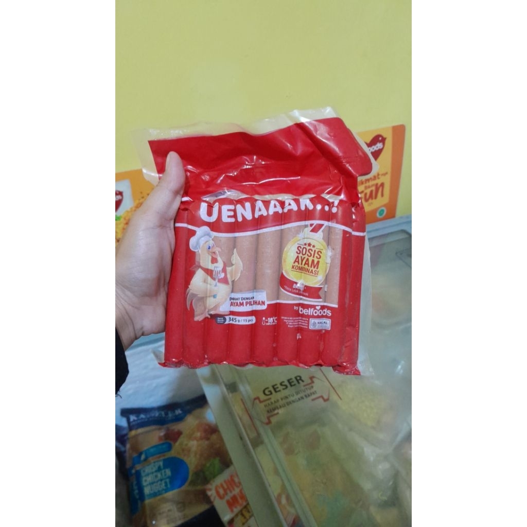 

sosis ayam / sosis ayam uenak / sosis belfoods
