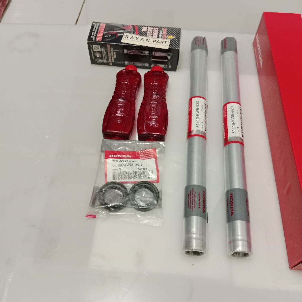 Shock depan + Seal + Oli honda Revo 110 fi Revo fit Blade sepasang kwb ori