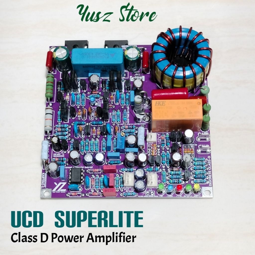 UCD Superlite Tanpa Heatsink Class D Discrete Kit Power Amplifier